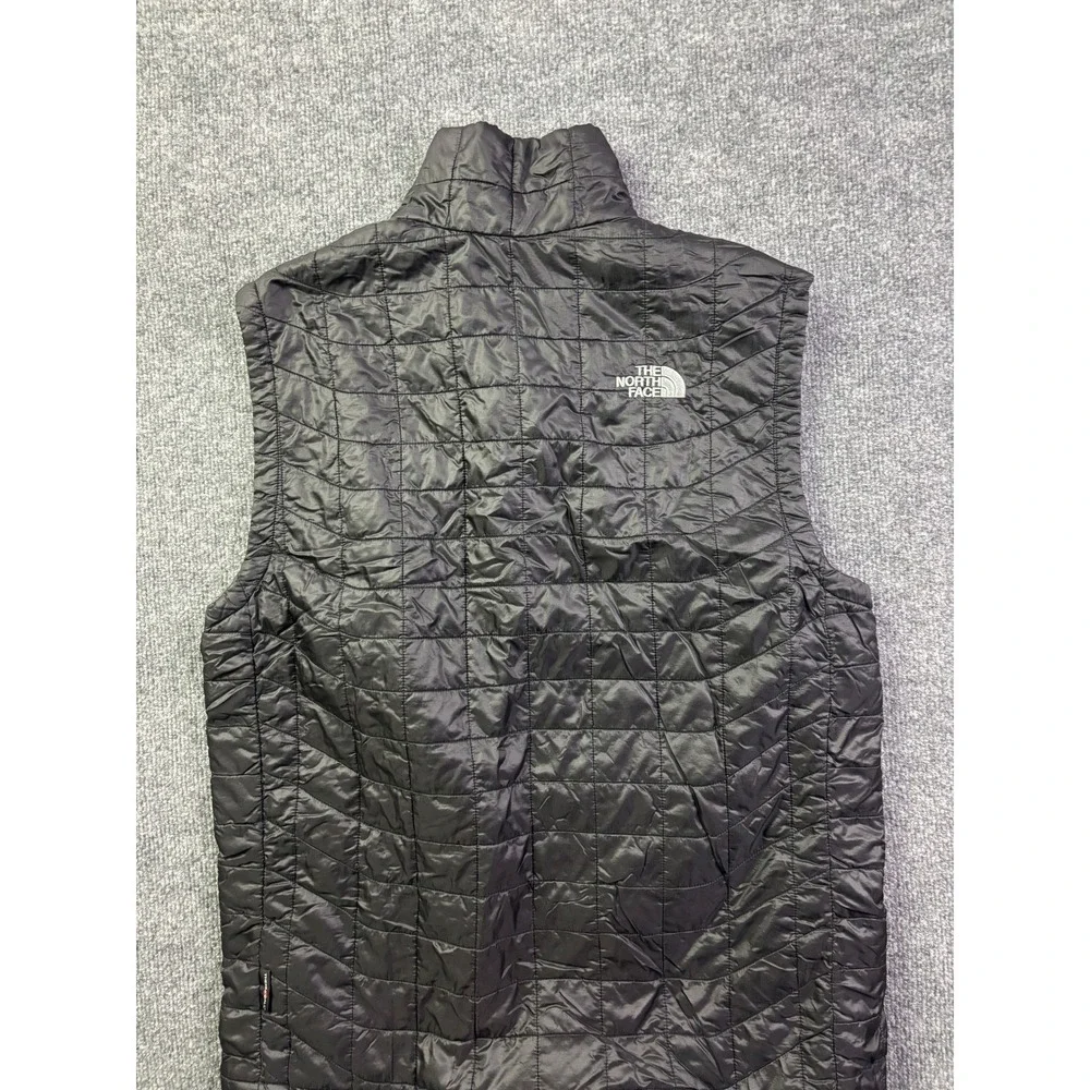 The North Face Thermoball Vest Mens M Black Quilted Insulated‎ Full Zip